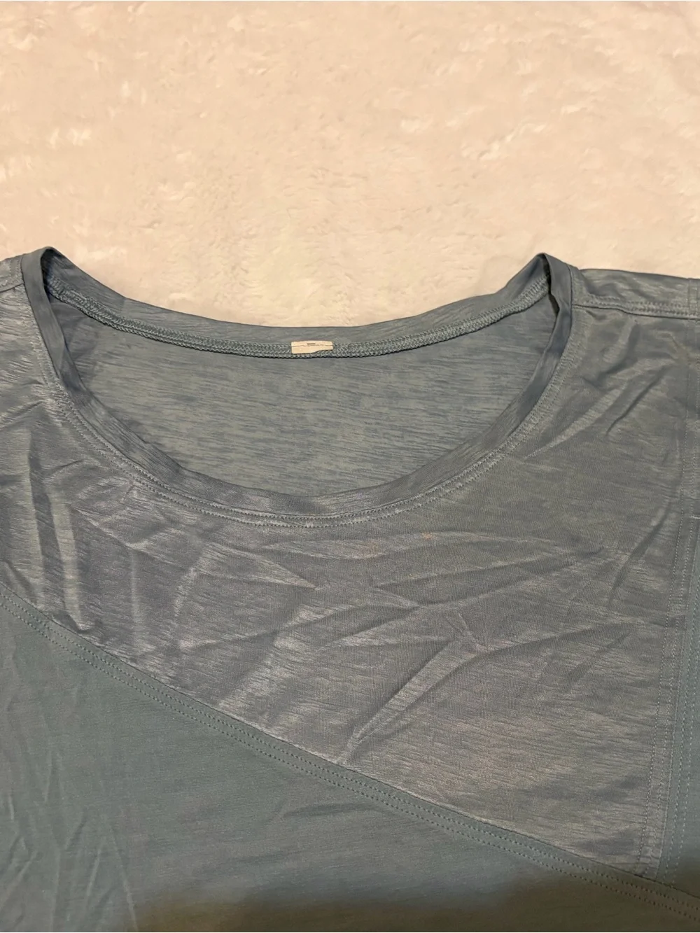 Lululemon No Inhibitions Tee Cloud Blue